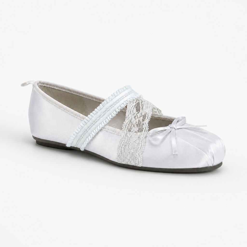 Grey square toe Mary Jane shoe