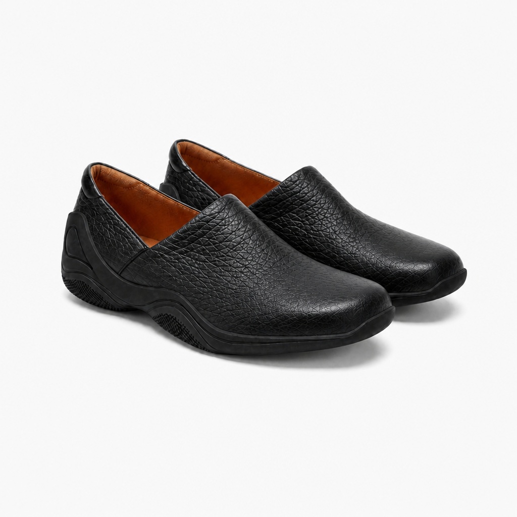 Musta slip-on kengän värivaihtoehto
