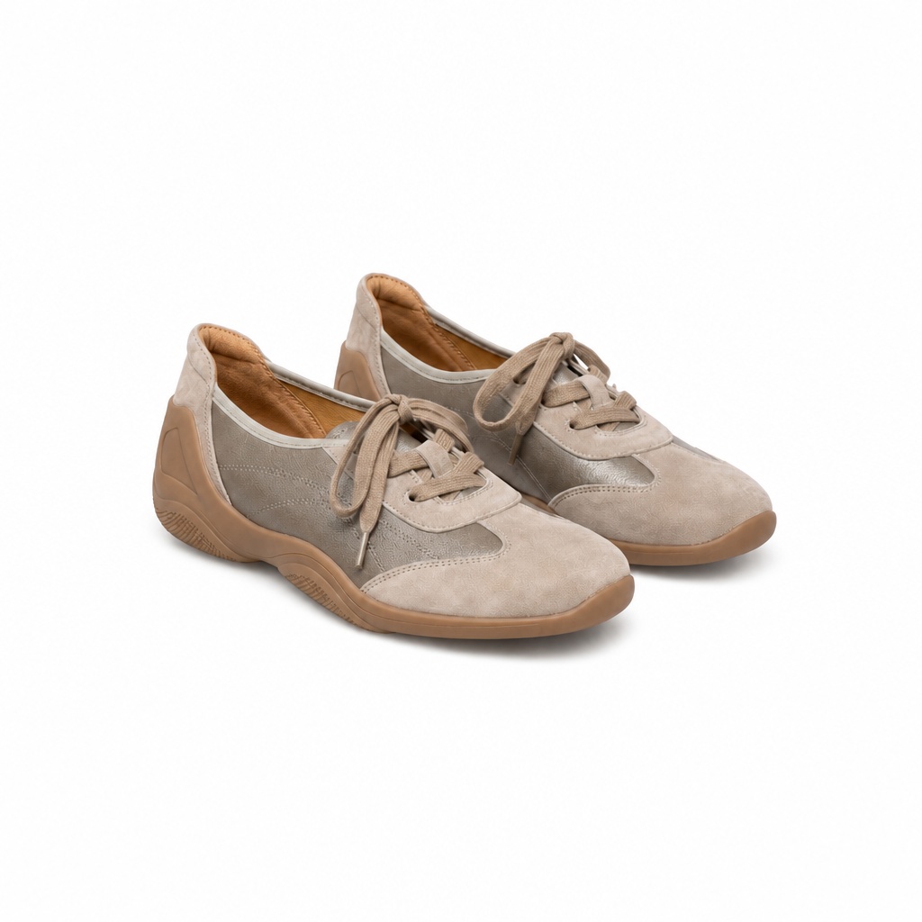 Kevyet khaki colorblock-loaferit