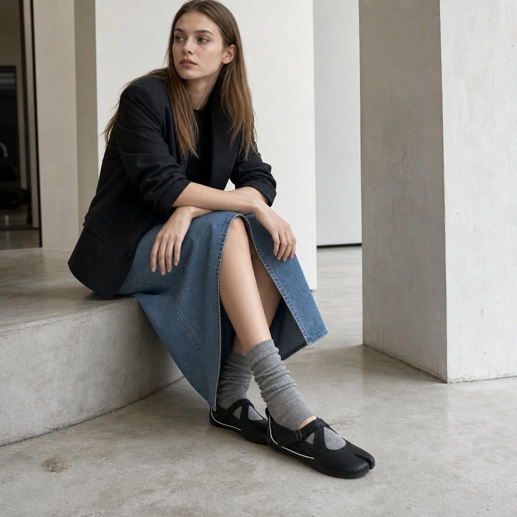Ballerine nere Mary Jane, stile da indossare in casa