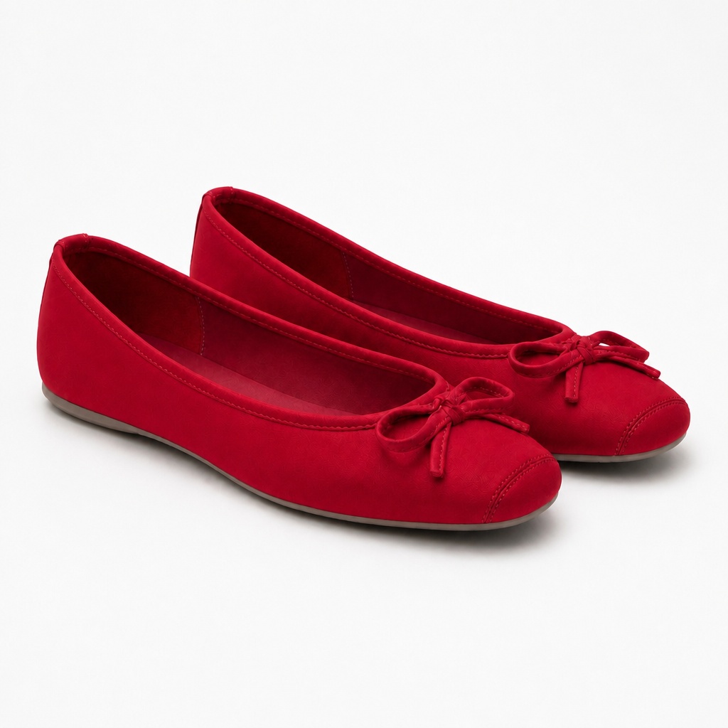 Ballerine con fiocco rosso