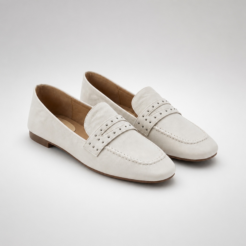 Off-white refined stitch office comfort loafers