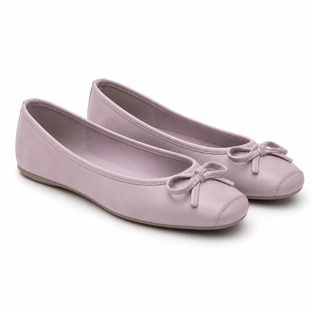 Ballerine con fiocco viola