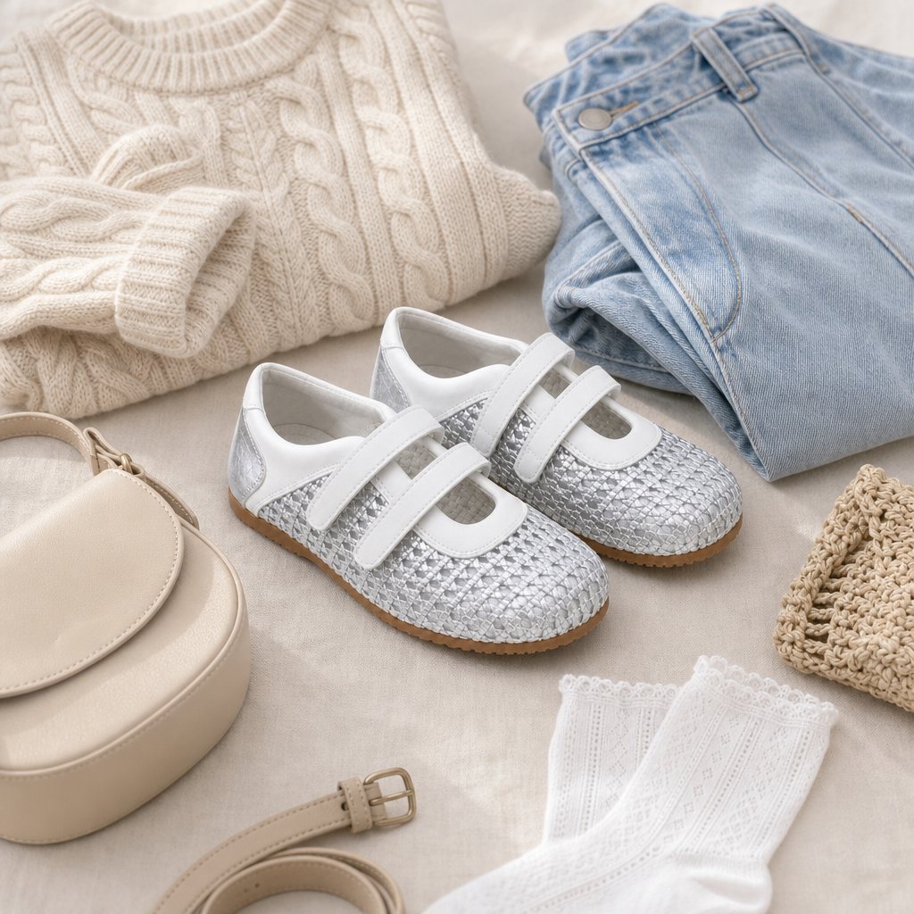 Ballerine Mary Jane abbinate ad abiti e accessori