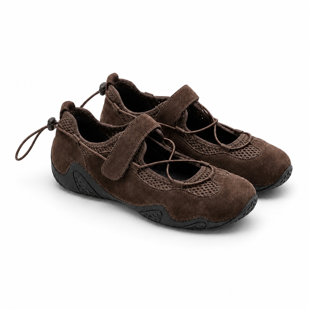 Opzione di colore marrone per le sneakers Mary Jane