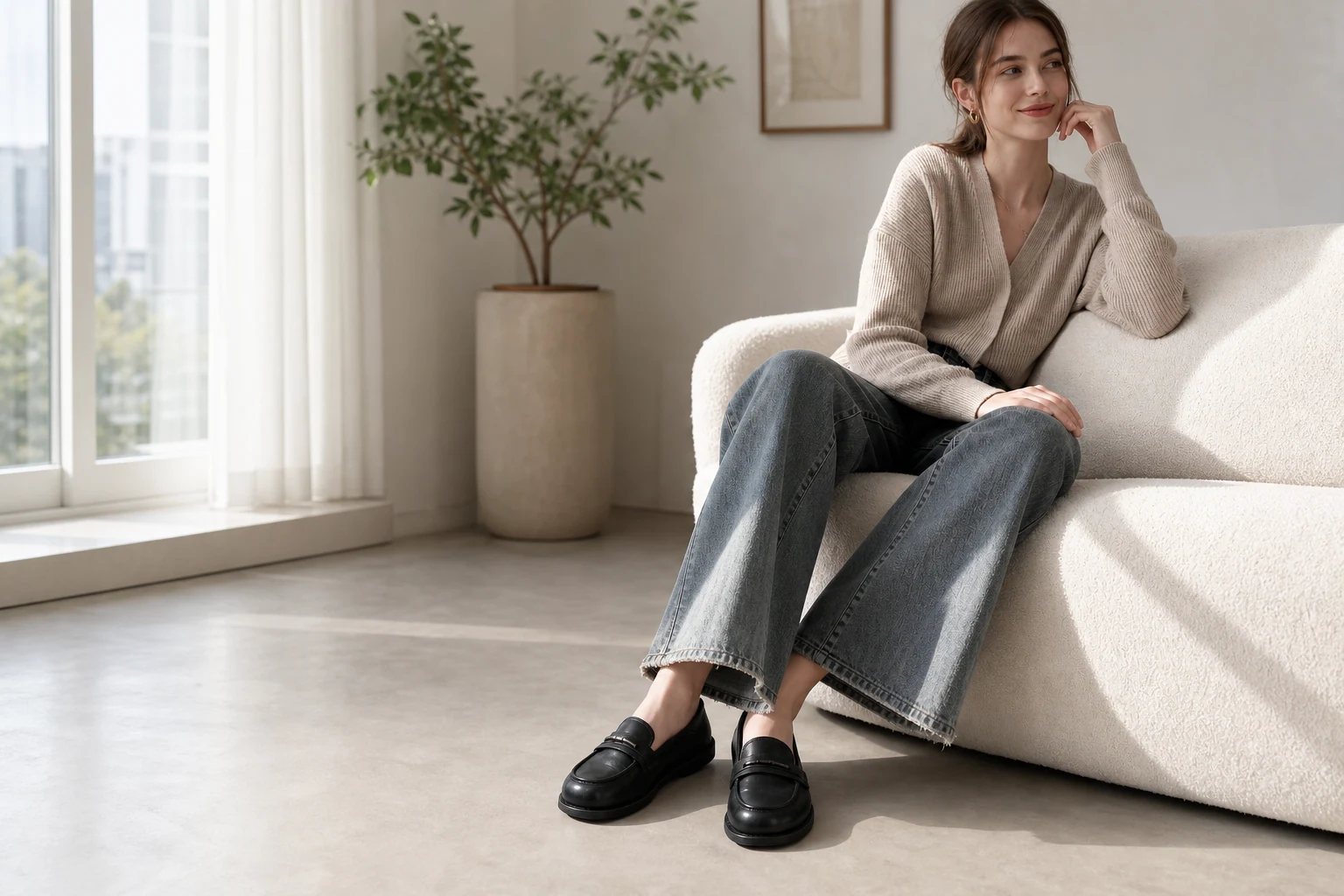 Scène de vie montrant les mocassins en usage