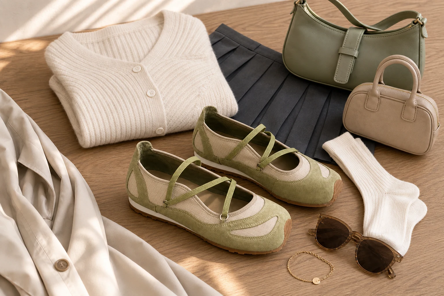 Mary Jane flats product-in-context lifestyle scene