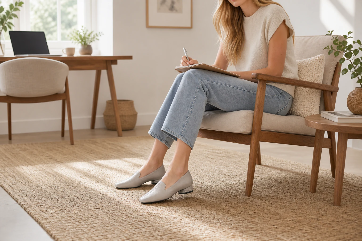 Des appartements de bureaux présentés dans une scène de style de vie