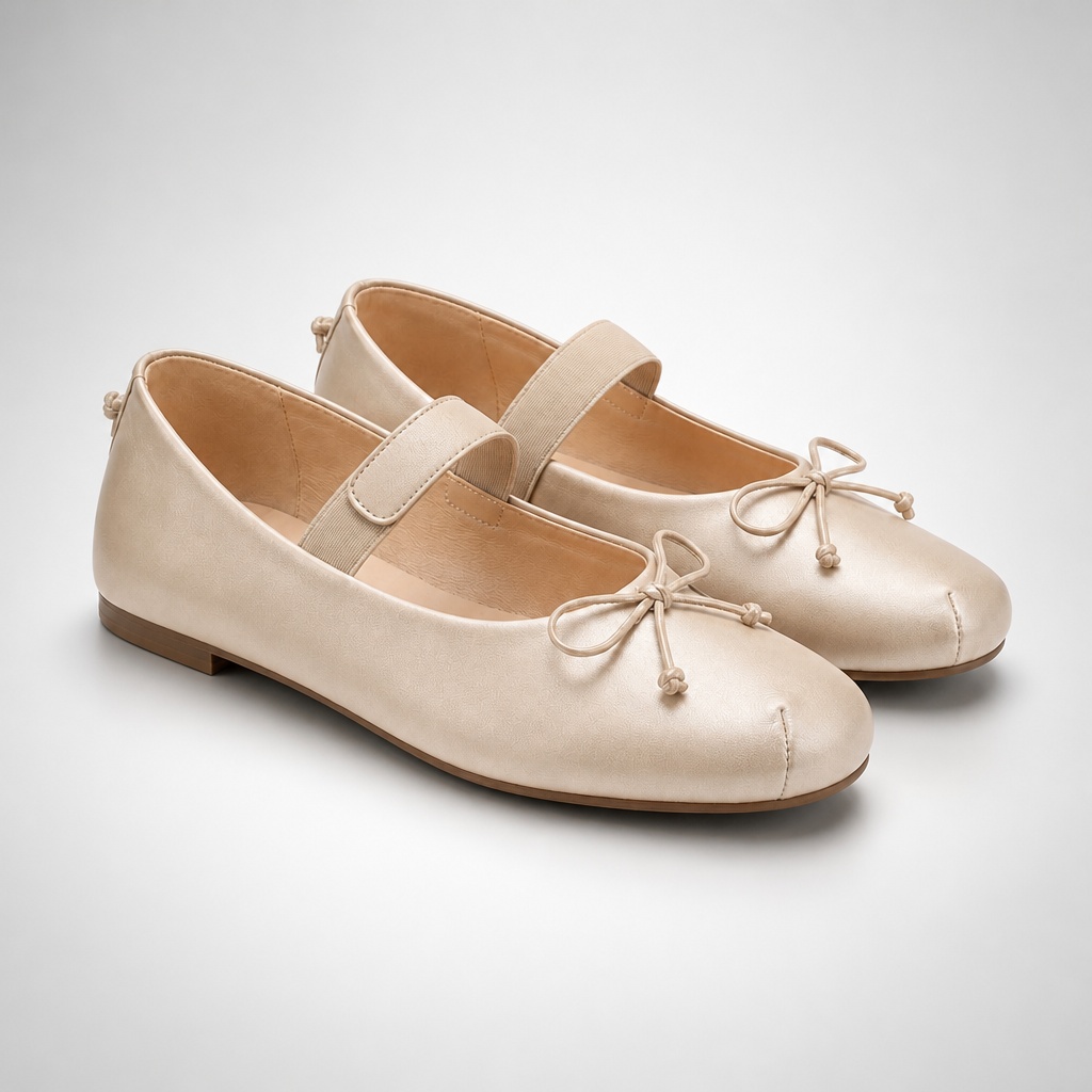 Off-white, gevoerde wandelschoenen met elastische band.