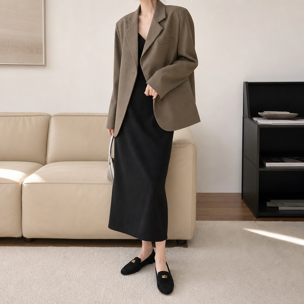Penny loafers esillä elämäntapa kohtauksessa