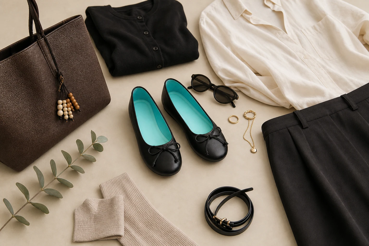 Lightweight casual flats in a lifestyle scene